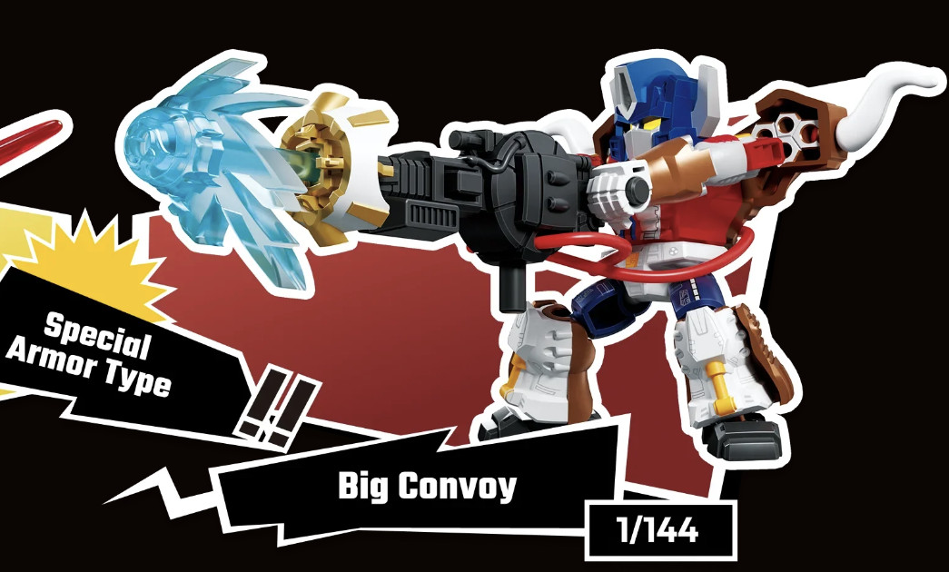 Blokees Transformers Defender Version 07 Mini Model Kit Big Convoy Armor 1/144