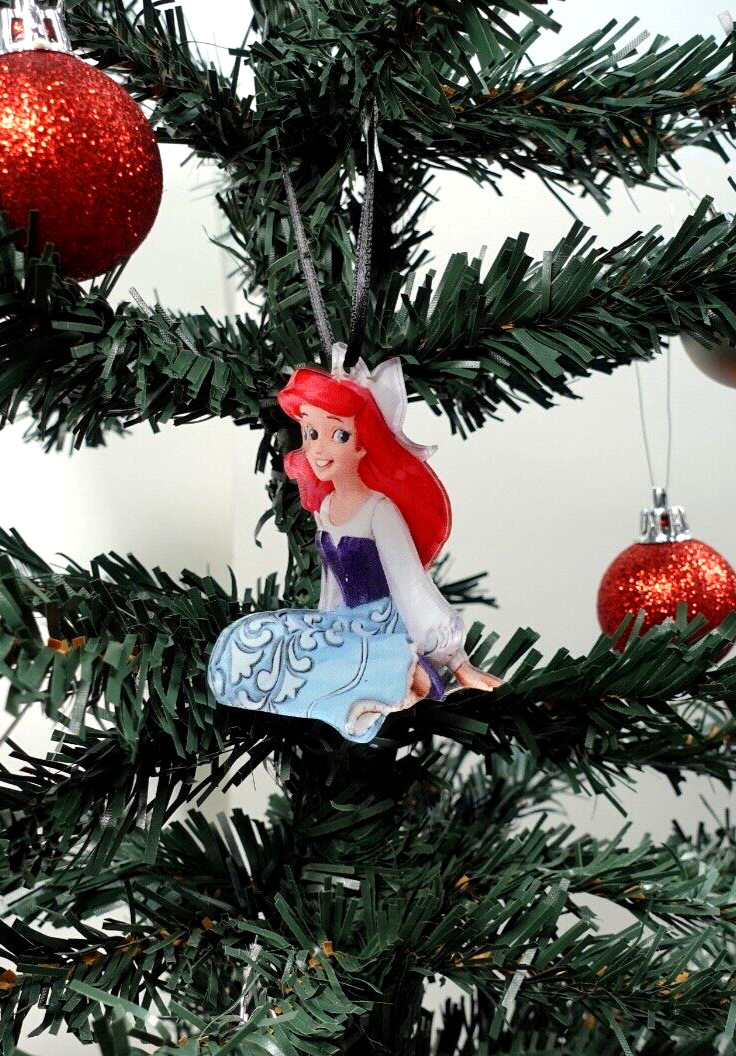 Disney The Little Mermaid Christmas Ornament Princess Ariel Holiday Tree Cute 2D