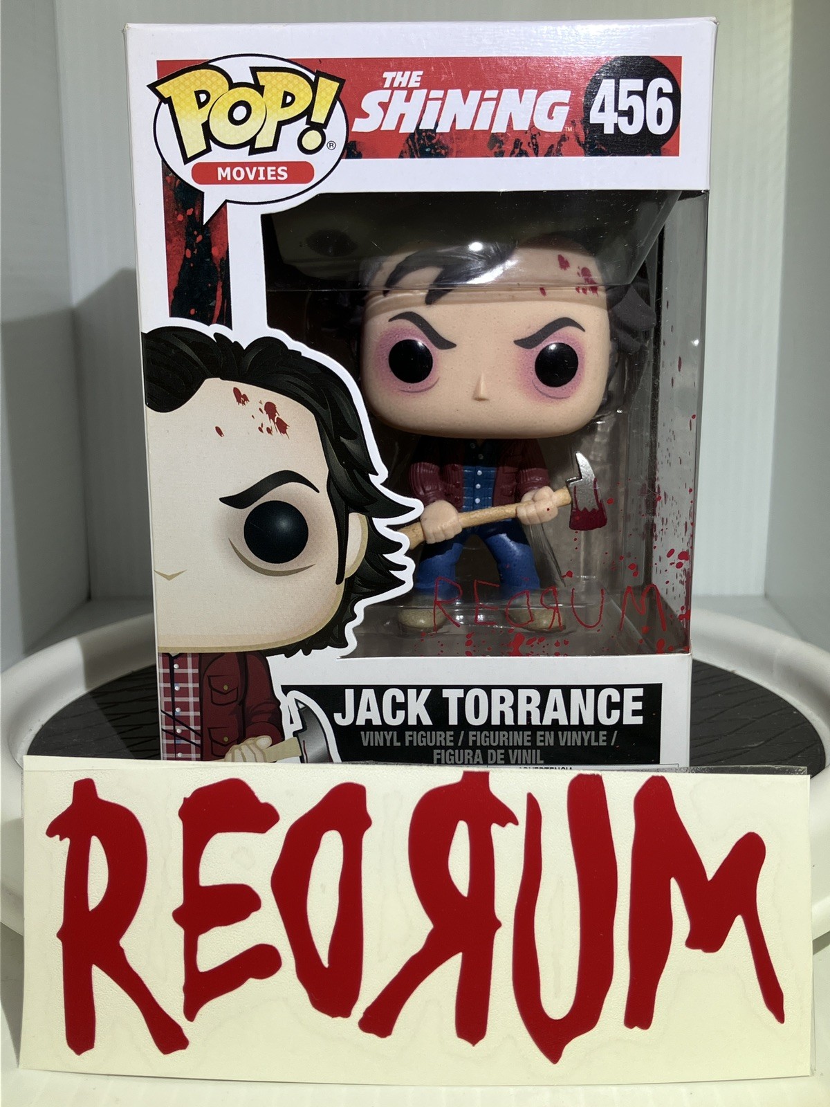 VAULTED NIB Funko Pop Vinyl-The Shining: JACK TORRANCE #456 w/Protector & Decal