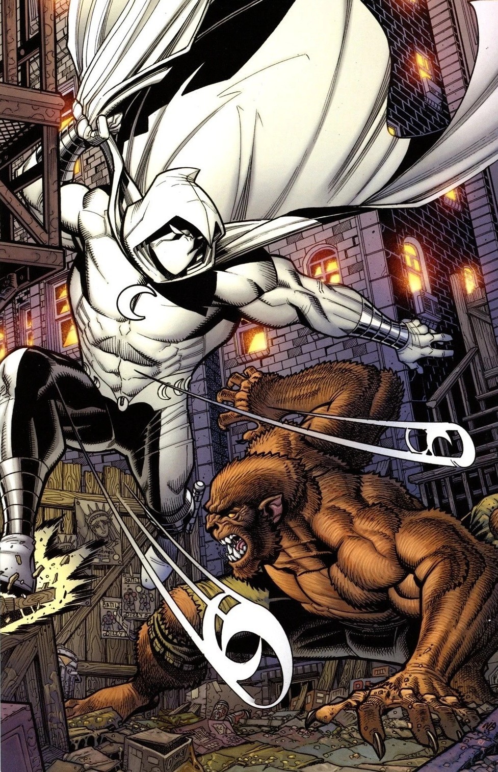 🌔 MARVEL TALES MOON KNIGHT VS WEREWOLF BY NIGHT #1 BRADSHAW 1:50 VIRGIN VARIANT
