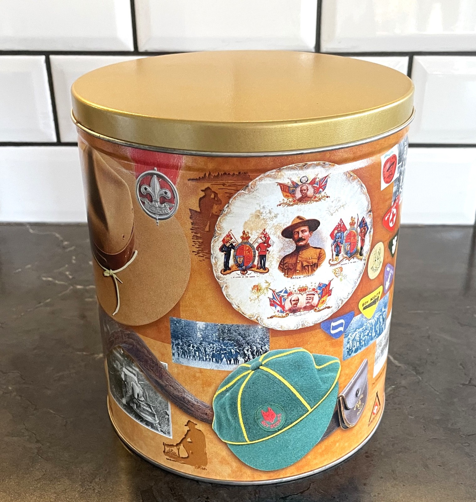 Scouts Canada,  2007, 100th Anniversary, Popcorn Tin Fundraiser, 1907 - 2007