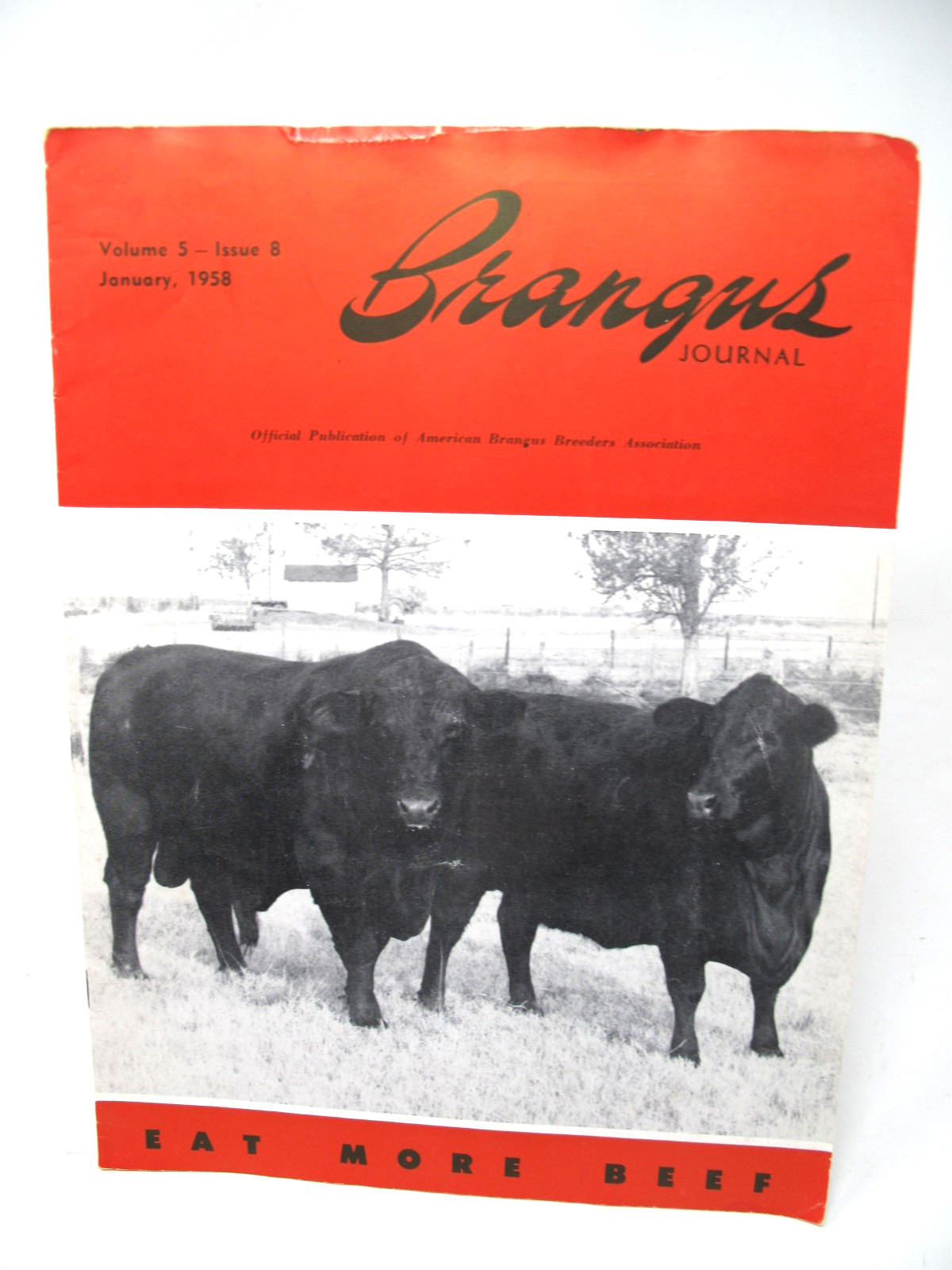 1958 Brangus Journal Magazine American Breeders Houston Fat Plantation Scotch