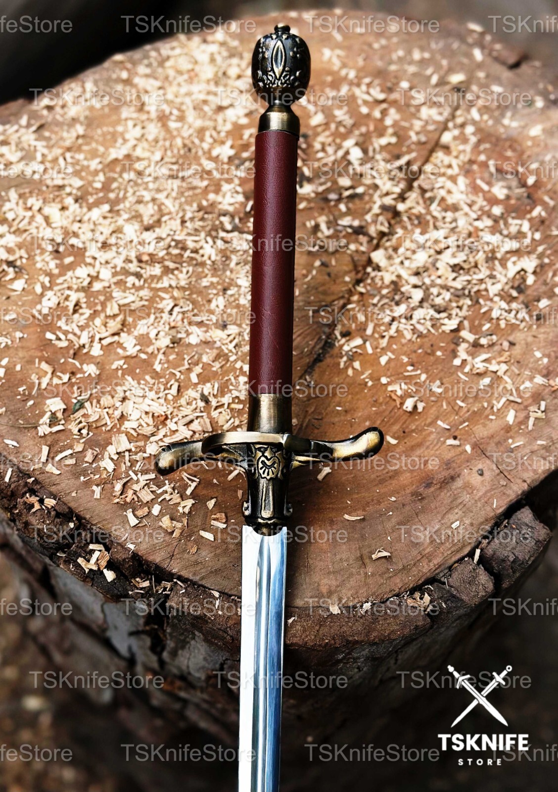 Custom Handmade Game of Throne - Needle Sword With Leather Sheath, Gift for Men