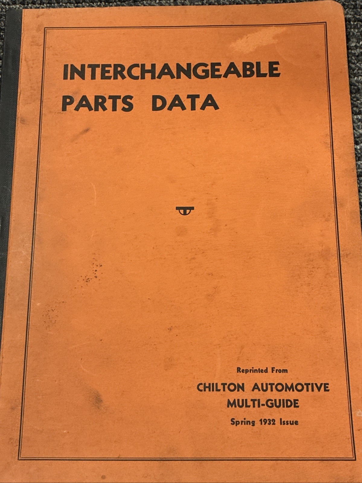 Rare Original Chilton 1932 Interchangeable Parts Data Handbook