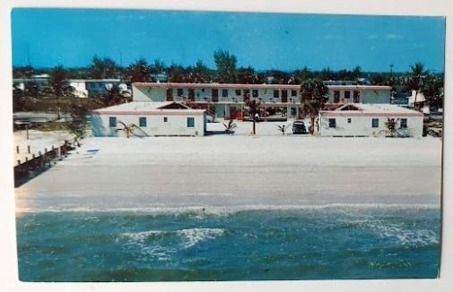 VTG 1965 FORT MYERS BEACH FL Postcard Advertising DREAM PORT MOTEL On the Gulf