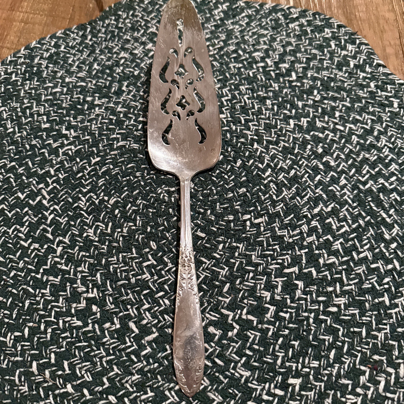 Cake Pie Server Serving King Edward Silverplate National Silver 1936 1951 Floral