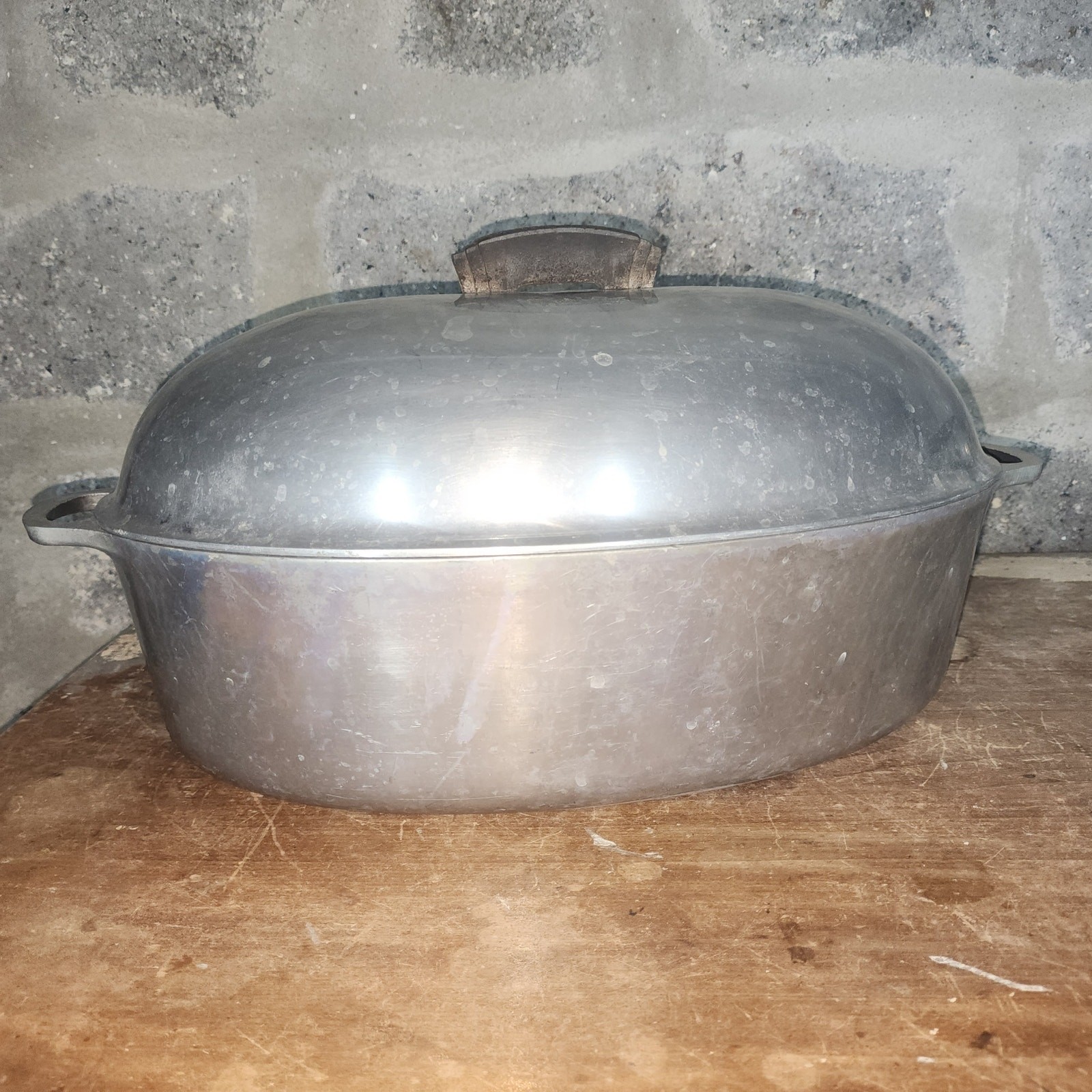 Household Institute Cooking Utensils Aluminum Oval Roaster Pan 5 Qt