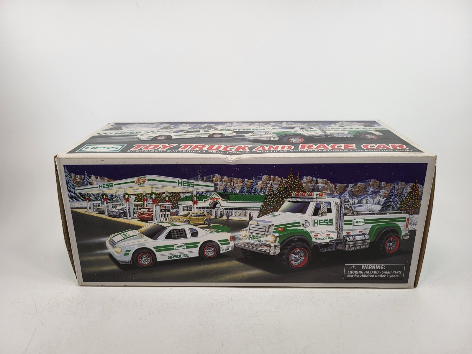 Hess 2011 Toy Truck and Race Car New in Box