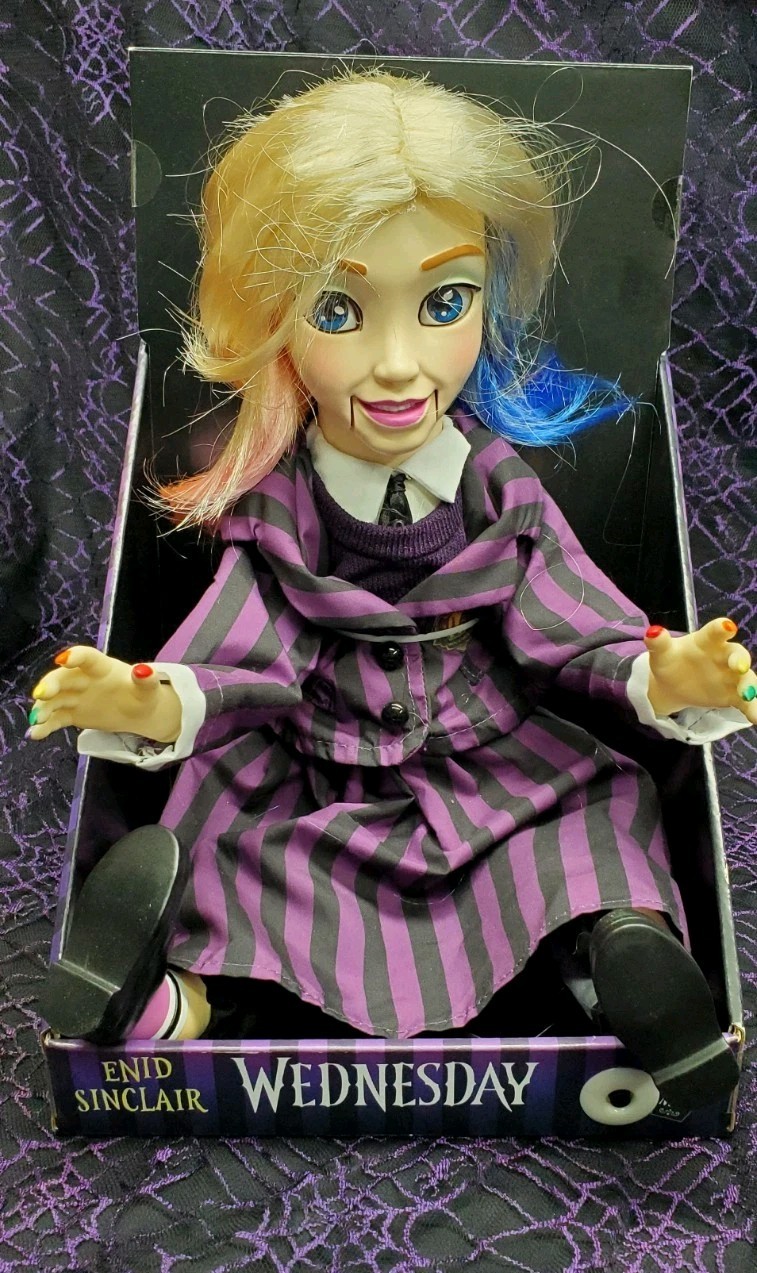 MGM Enid Sinclair Wednesday Sound & Motion Activated Animated Figure Halloween MGM Enid Sinclair Wednesday Sound & Motion Activated Animated Figure Halloween