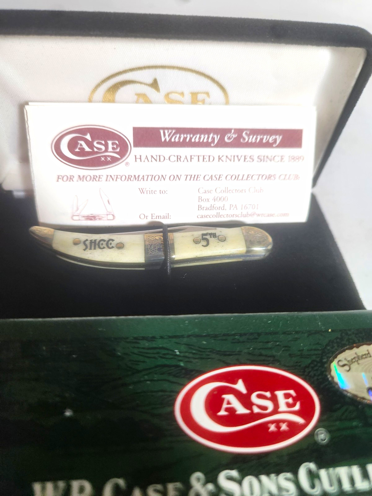 W.R. Case & Sons Case XX 2005 5th White Bone SS Slipjoint 2-Blade Box