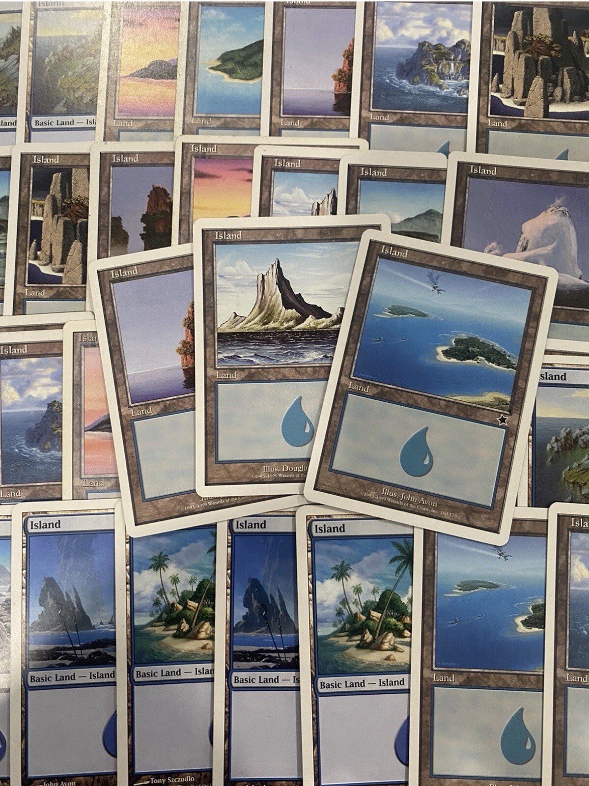 MTG - 25 x White Border/Vintage Islands - Magic The Gathering MTG - 25 x White Border/Vintage Islands - Magic The Gathering