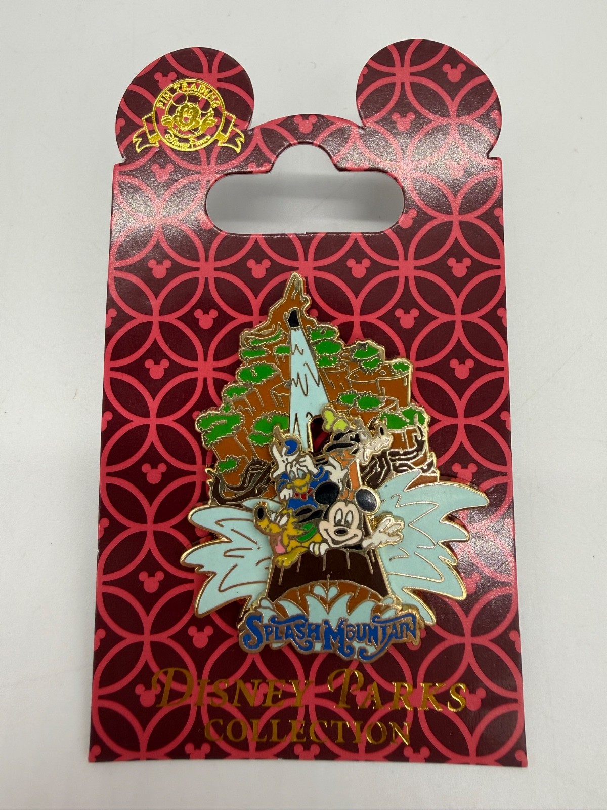 Disney Parks Splash Mountain Mickey Pluto Goofy Donald Slider Pin 70252 2008 NWT