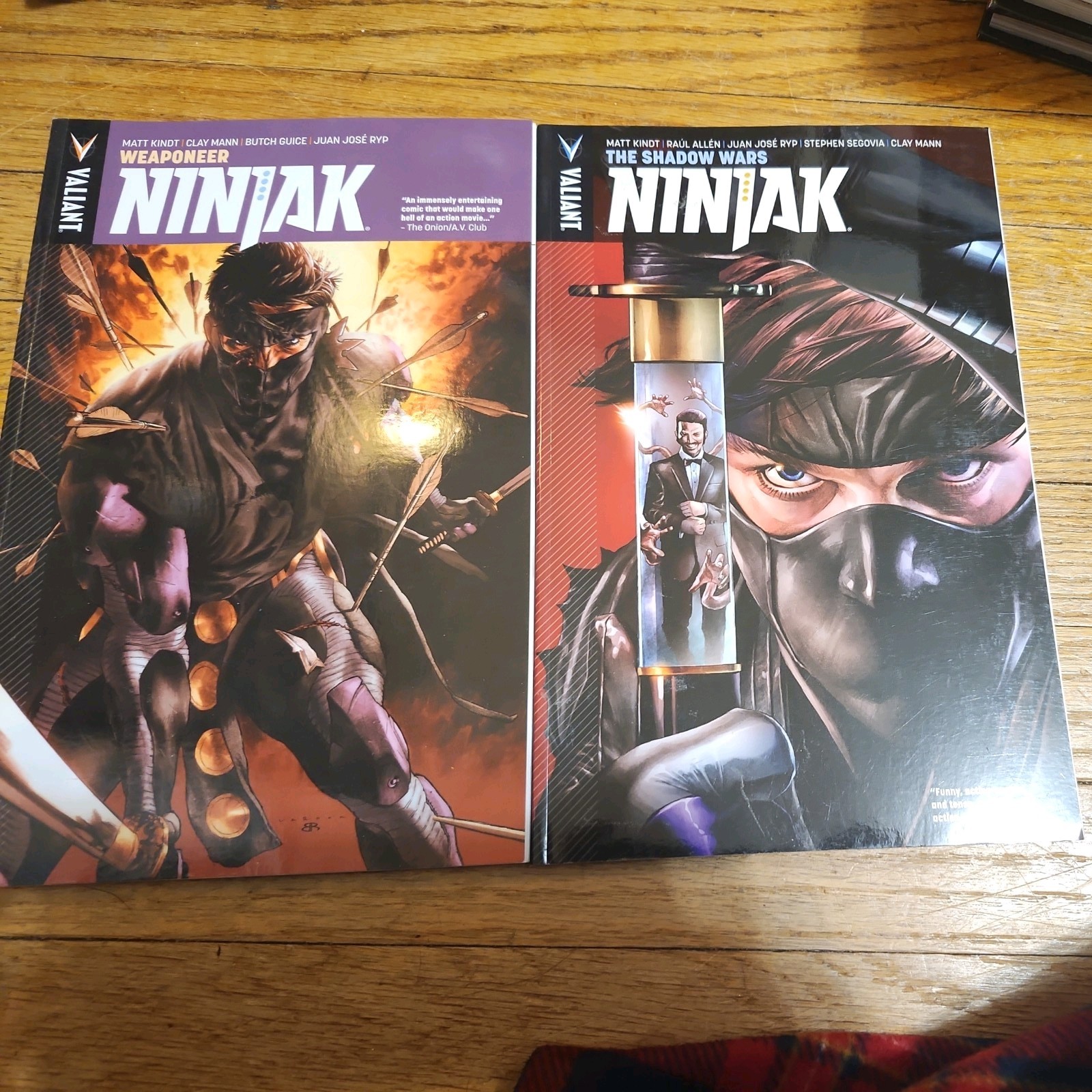 Ninjak Vol 1: Weaponeer & Vol 2: Shadow Wars by Kindt Mann Valiant Comics