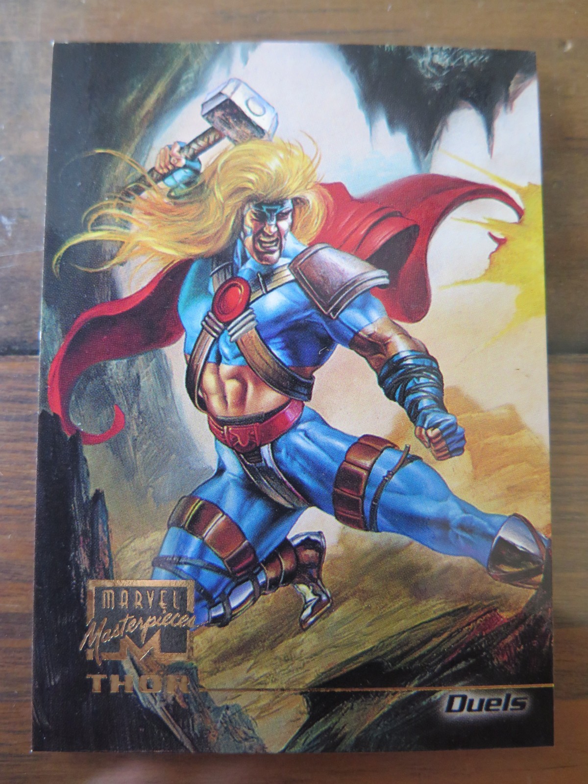 1996 MARVEL MASTERPIECES 82 THOR DUELS JULIE BELL VERY RARE