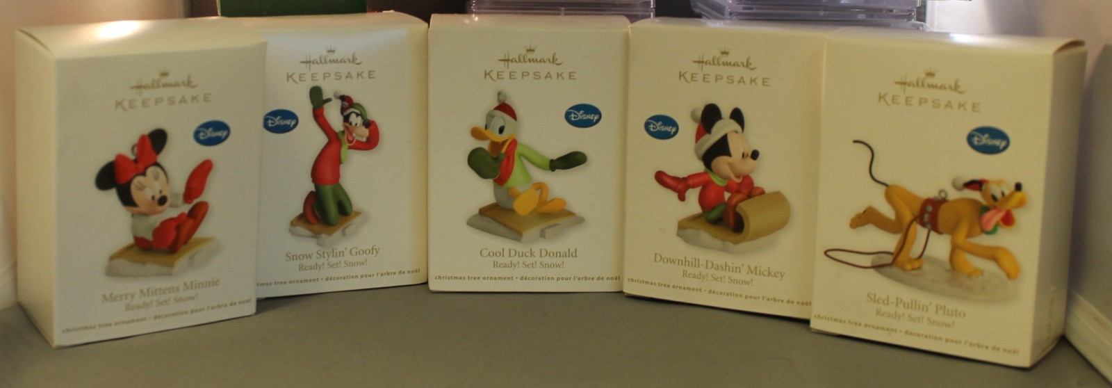 2012 HALLMARK ORNAMENT -  LOT  OF  5  READY  SET  SNOW  - NEW IN THE BOX
