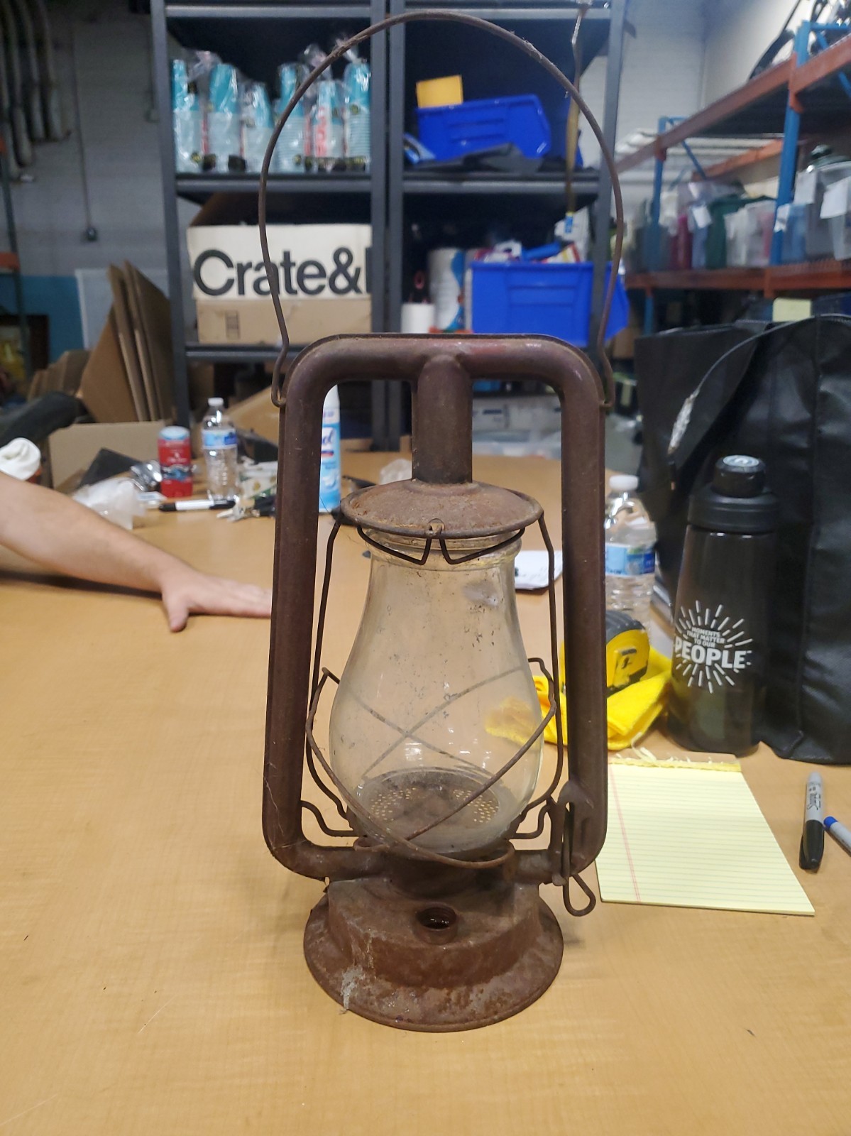 Vintage unrestored Rayo #65 Hot Blast Barn/ Railroad Lantern