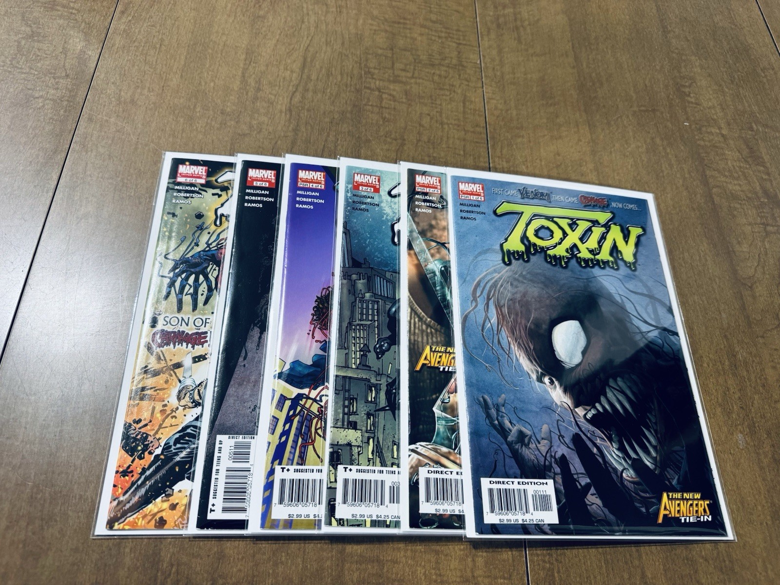 TOXIN 1-6 Full Run Set Venom Carnage Amazing Spider-Man VF/NM TOXIN 1-6 Full Run Set Venom Carnage Amazing Spider-Man VF/NM