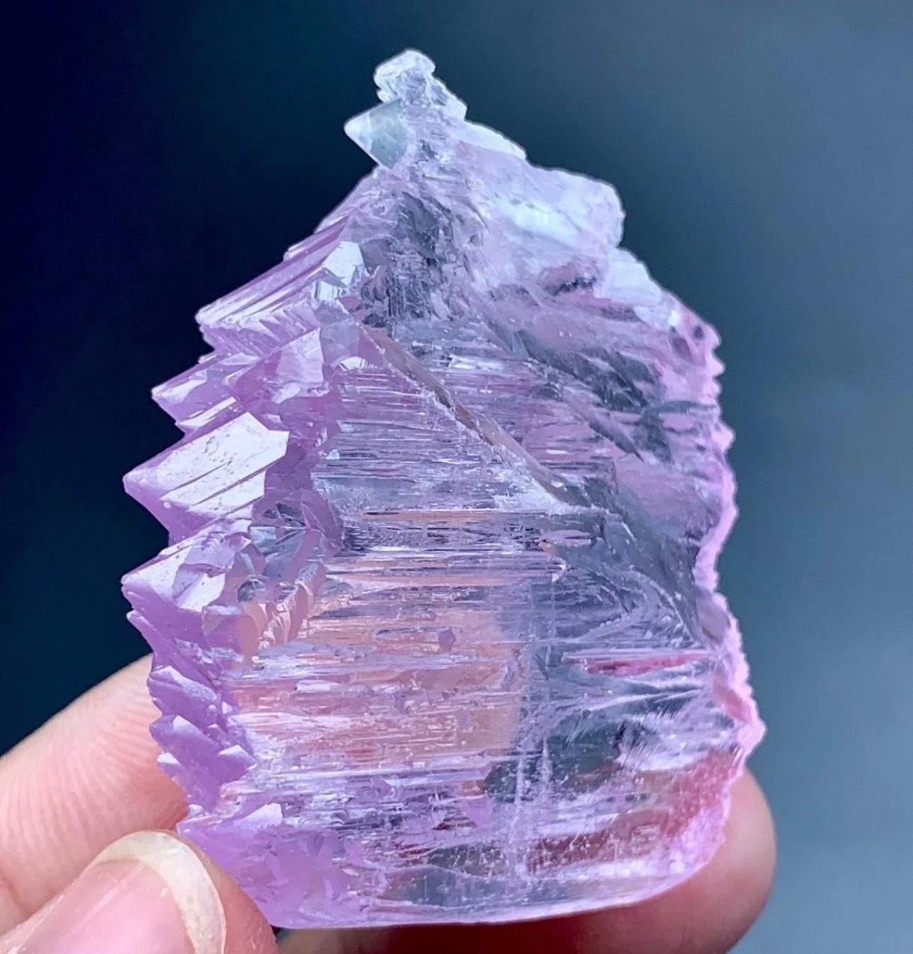 175 Carat Etched Kunzite Crystal Specimen From Afghanistan