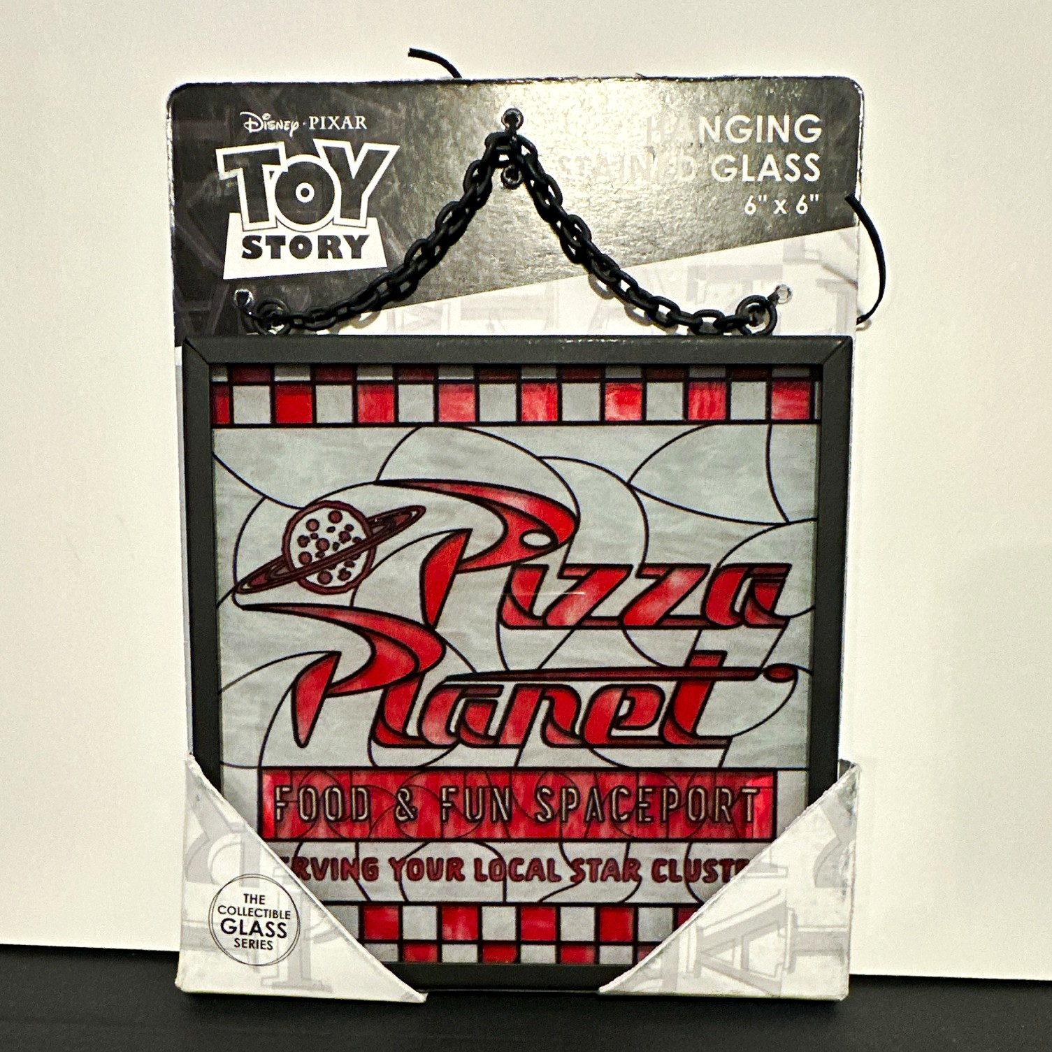 Open Road Disney Pixar Toy Story Pizza Planet Hanging Stained Glass Sign 6 Open Road Disney Pixar Toy Story Pizza Planet Hanging Stained Glass Sign 6