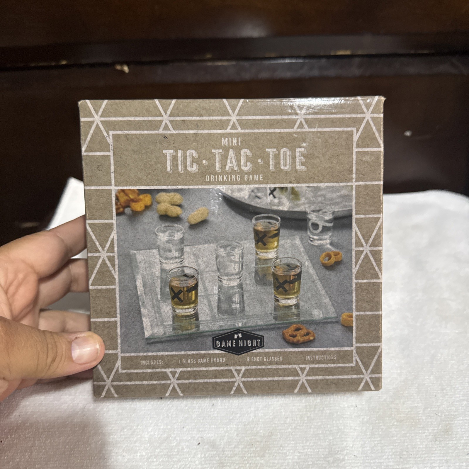 Mini Tic Tac Toe Shot Glass Drinking Game By Game Night New In Box Factory Seal