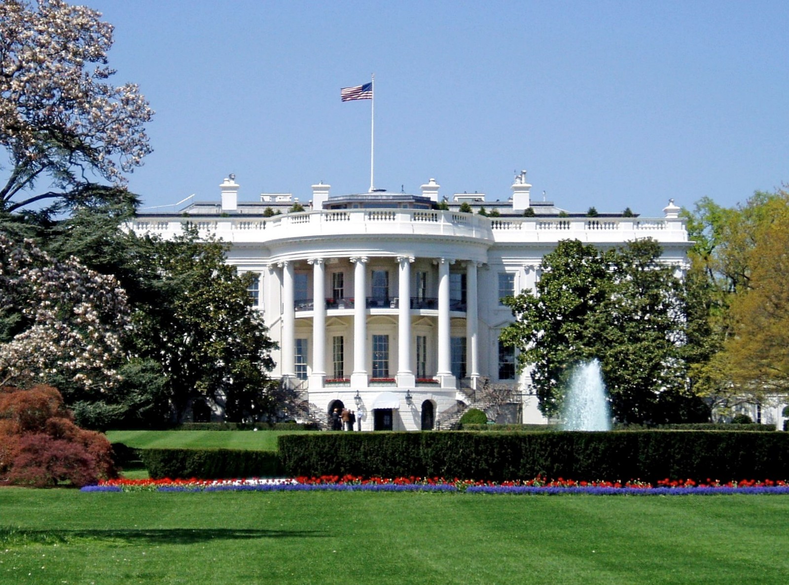 White House South Lawn Washington DC Photo Reprint Wall Art