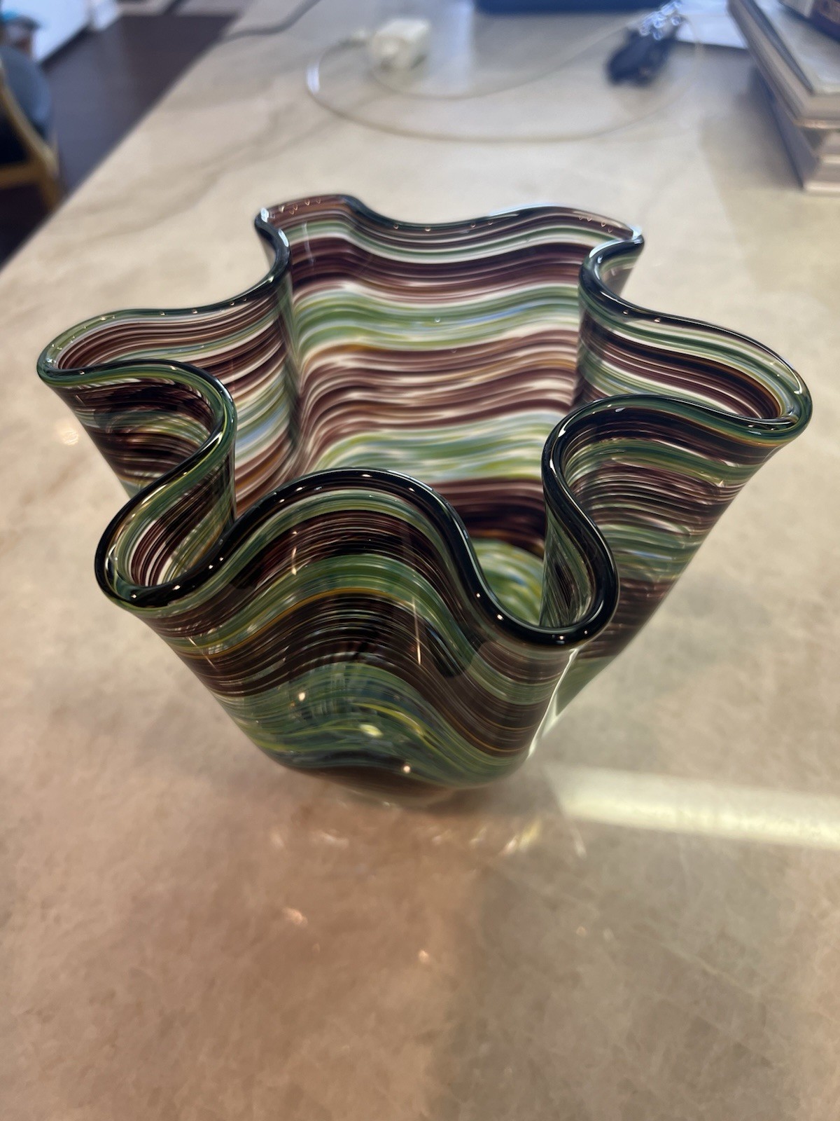 Vtg Hand Blown MURRHINA Glass 7 Vtg Hand Blown MURRHINA Glass 7