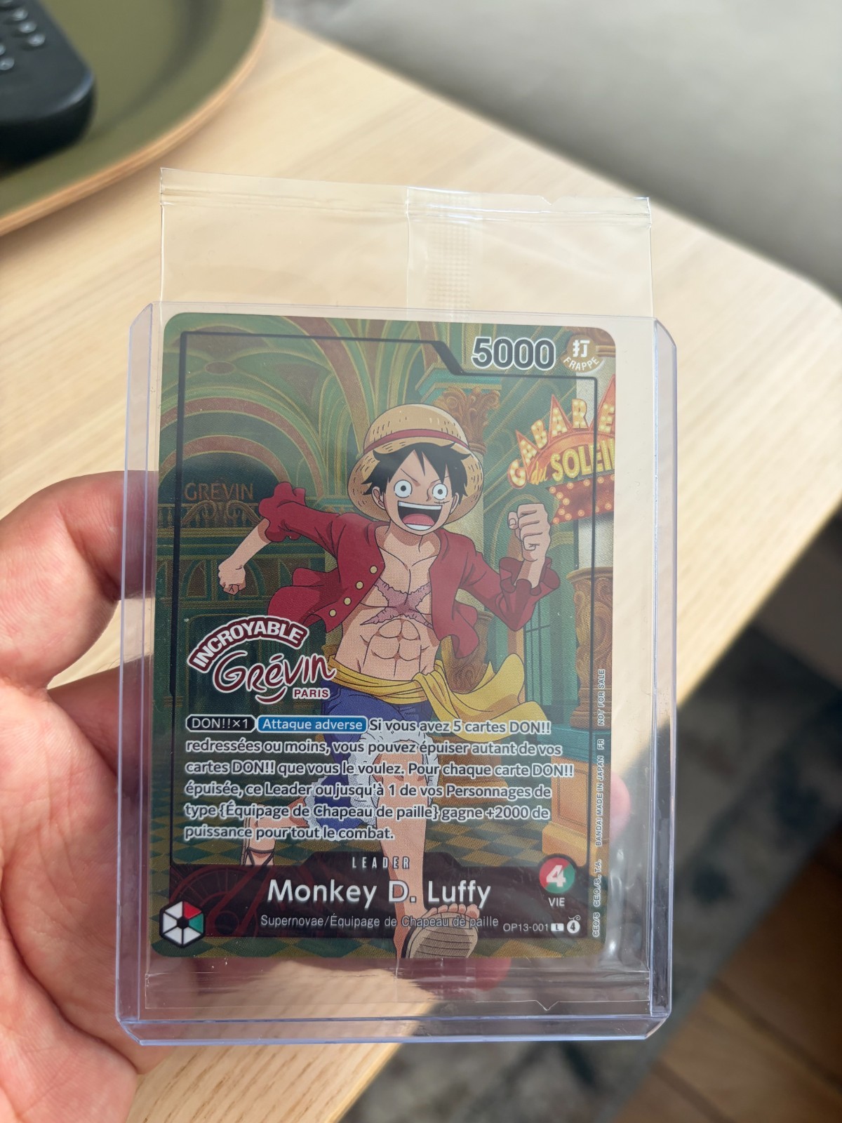 TCG One Piece Card - Monkey D Luffy Leader OP13-001FR - Luffy Musée Grévin