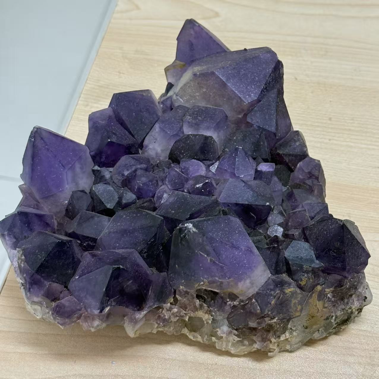 5.3LB A+Large Natural Amethyst Cluster Crystal Geode Specimen Healing Decor