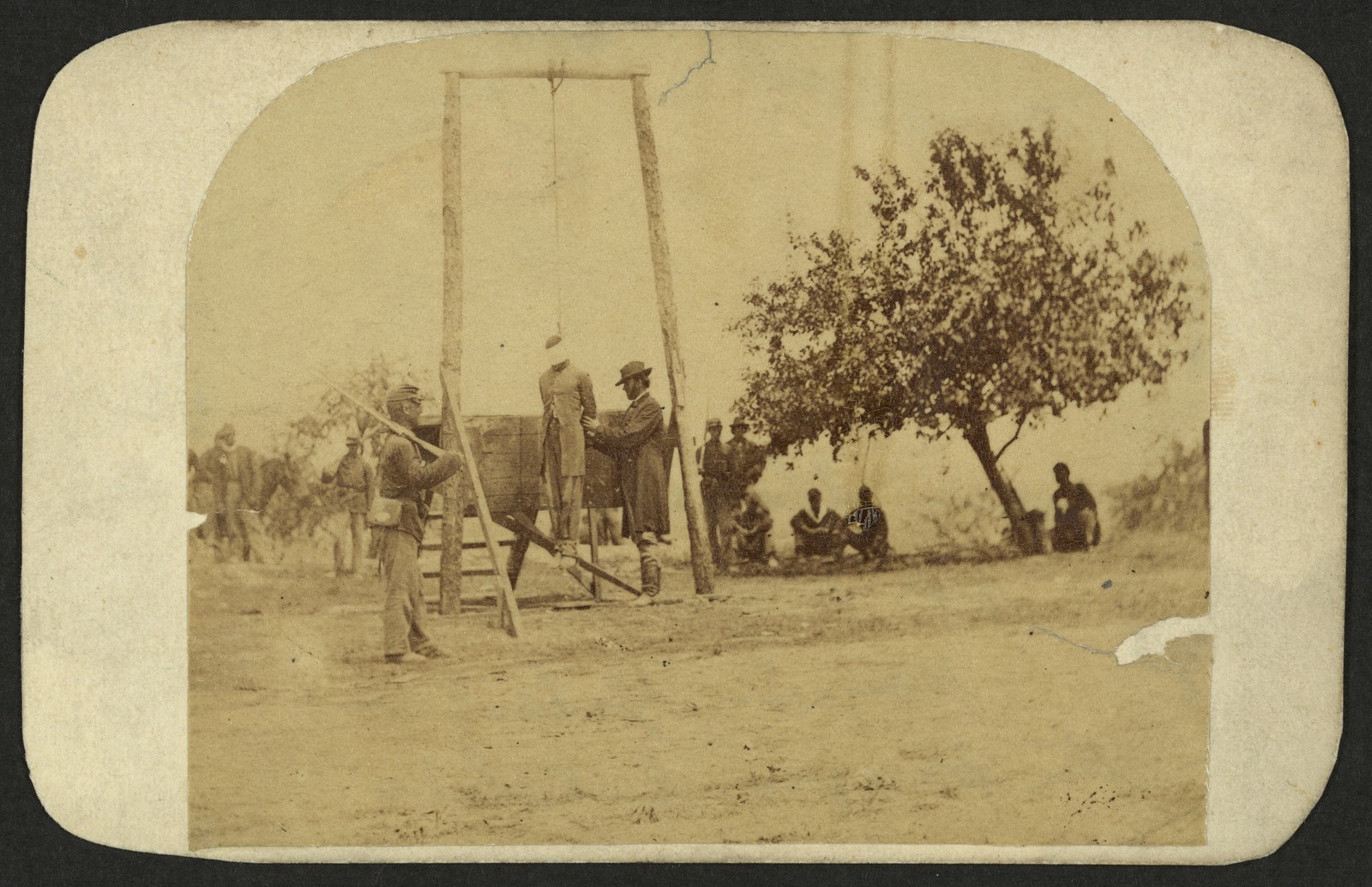 USCT Civil War 1864 Vintage Military Execution Photo Reprint Wall Art