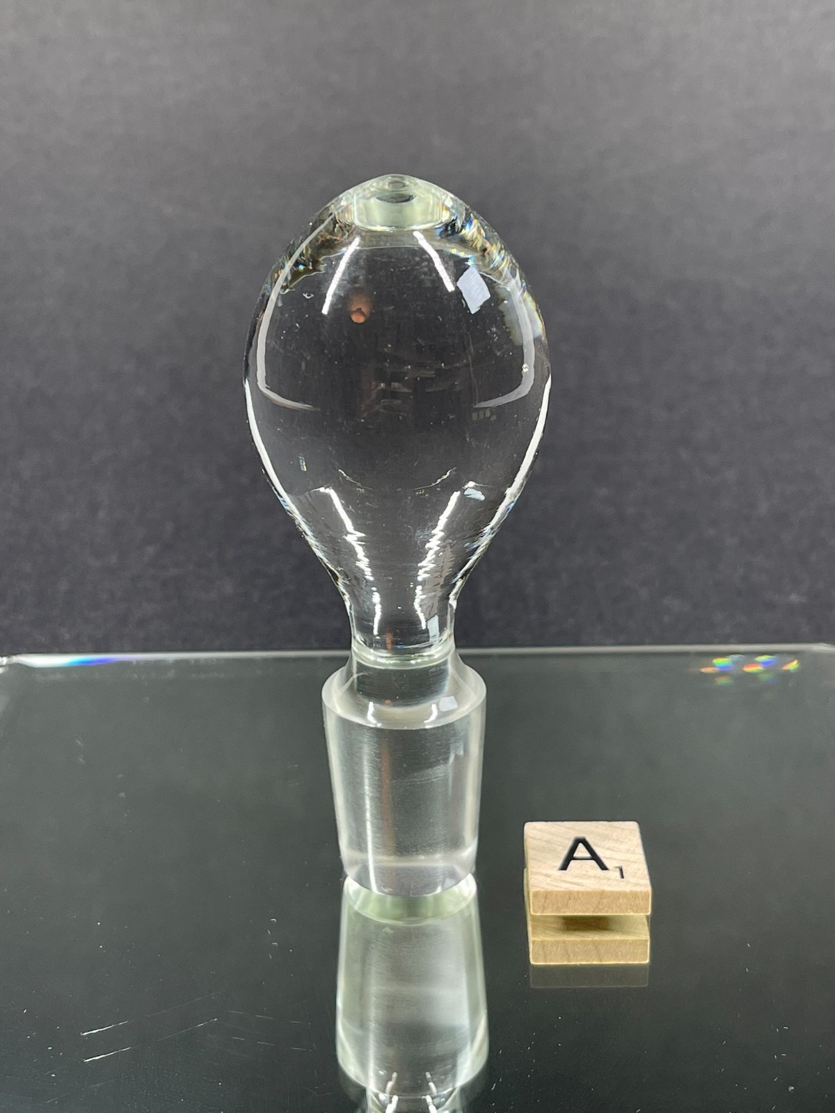 Vintage Glass Bottle Stopper Decanter Topper Clear Crystal Replacement U Choose