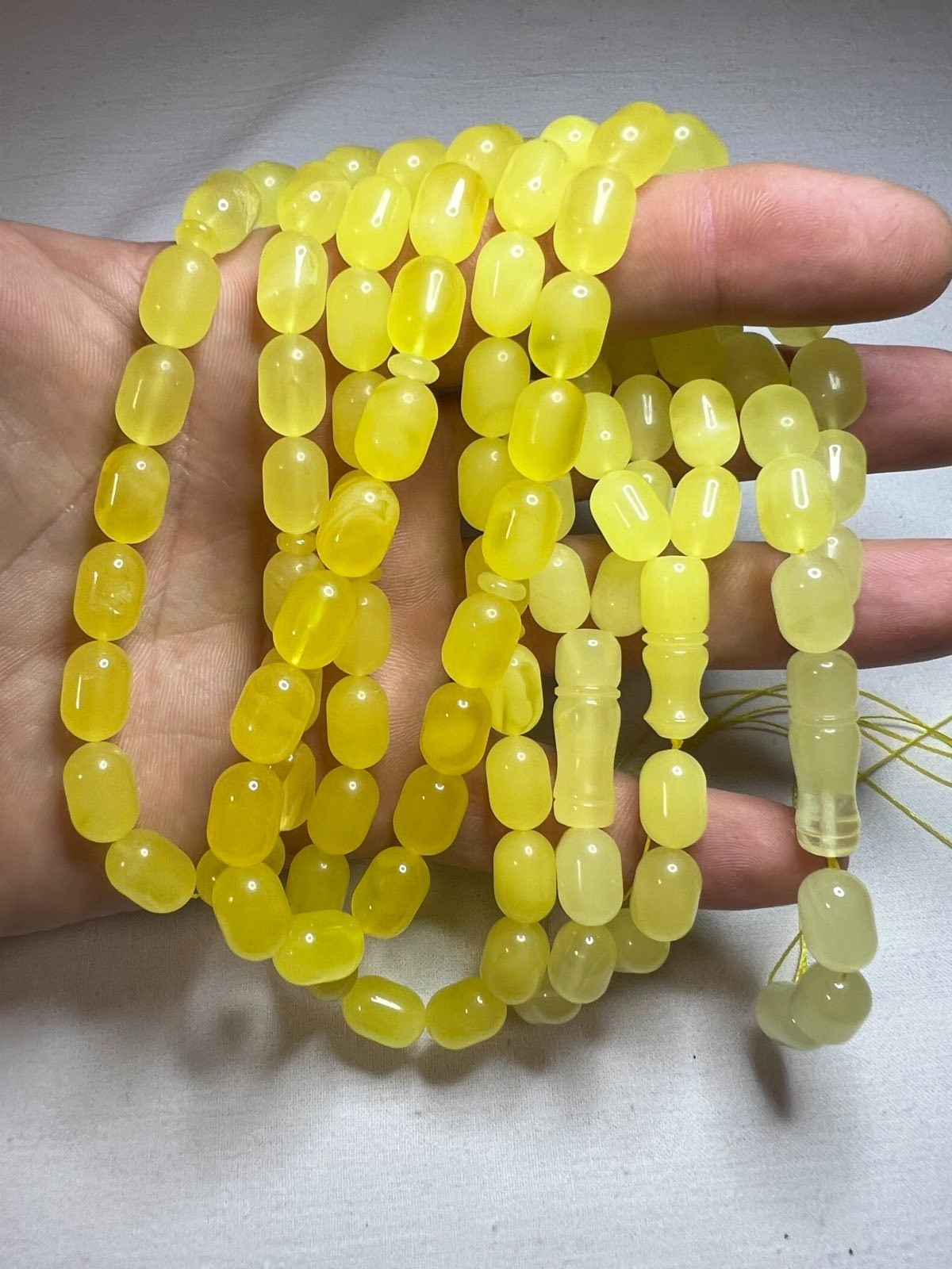 Natural Ukraine amber g ISLAMIC 33+3 PRAYER ROSARY BEADS Tasbih Misbaha gift