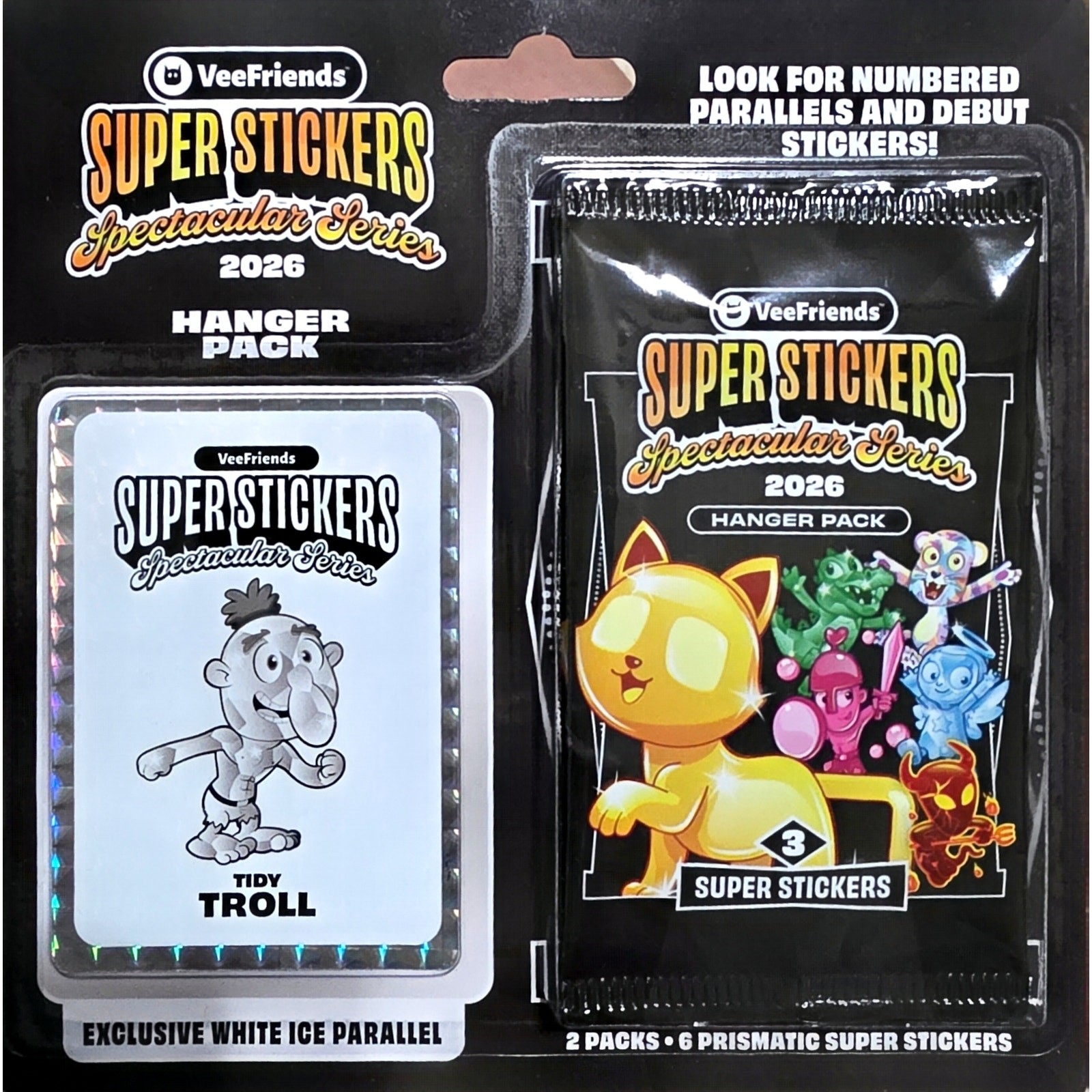 Super Stickers Spectacular Series 2026 - Hanger Pack (Tidy TROLL)