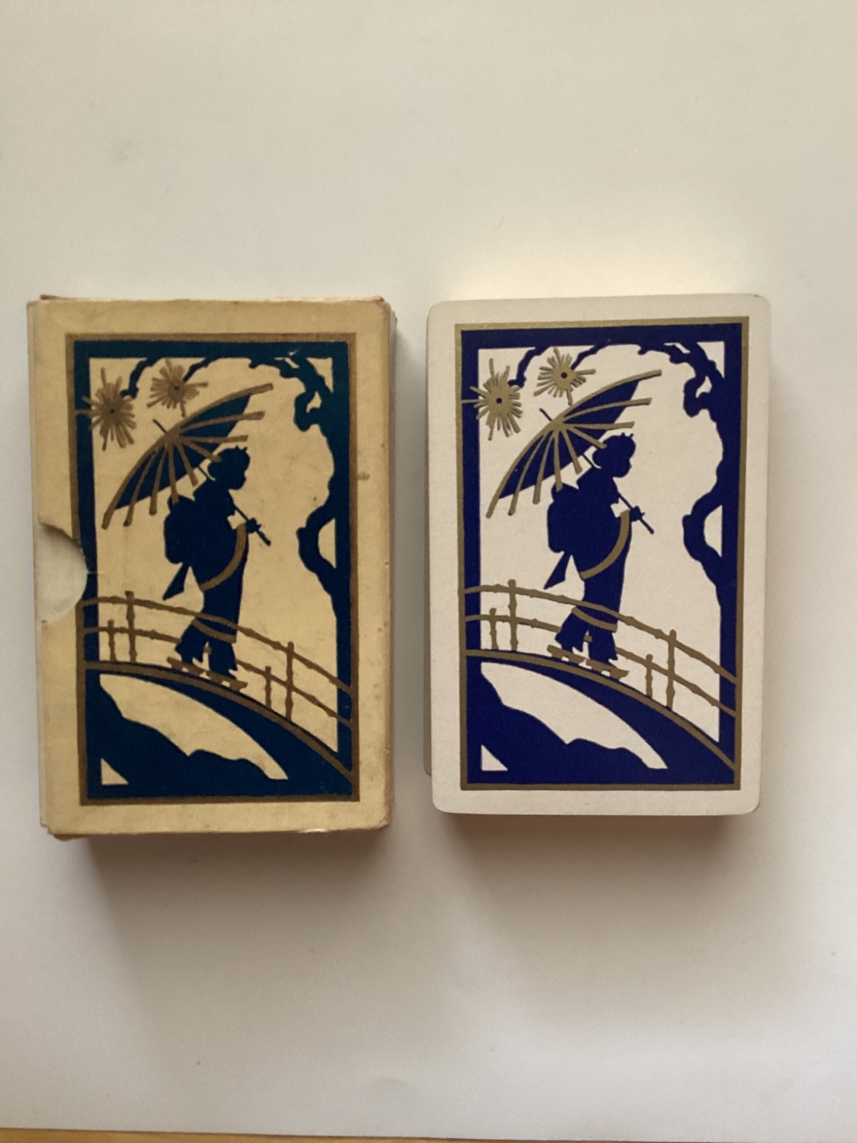 Vintage Art Deco “GEISHA SILHOUETTE” Playing Cards,RUSSELL PCC, c.1920’s