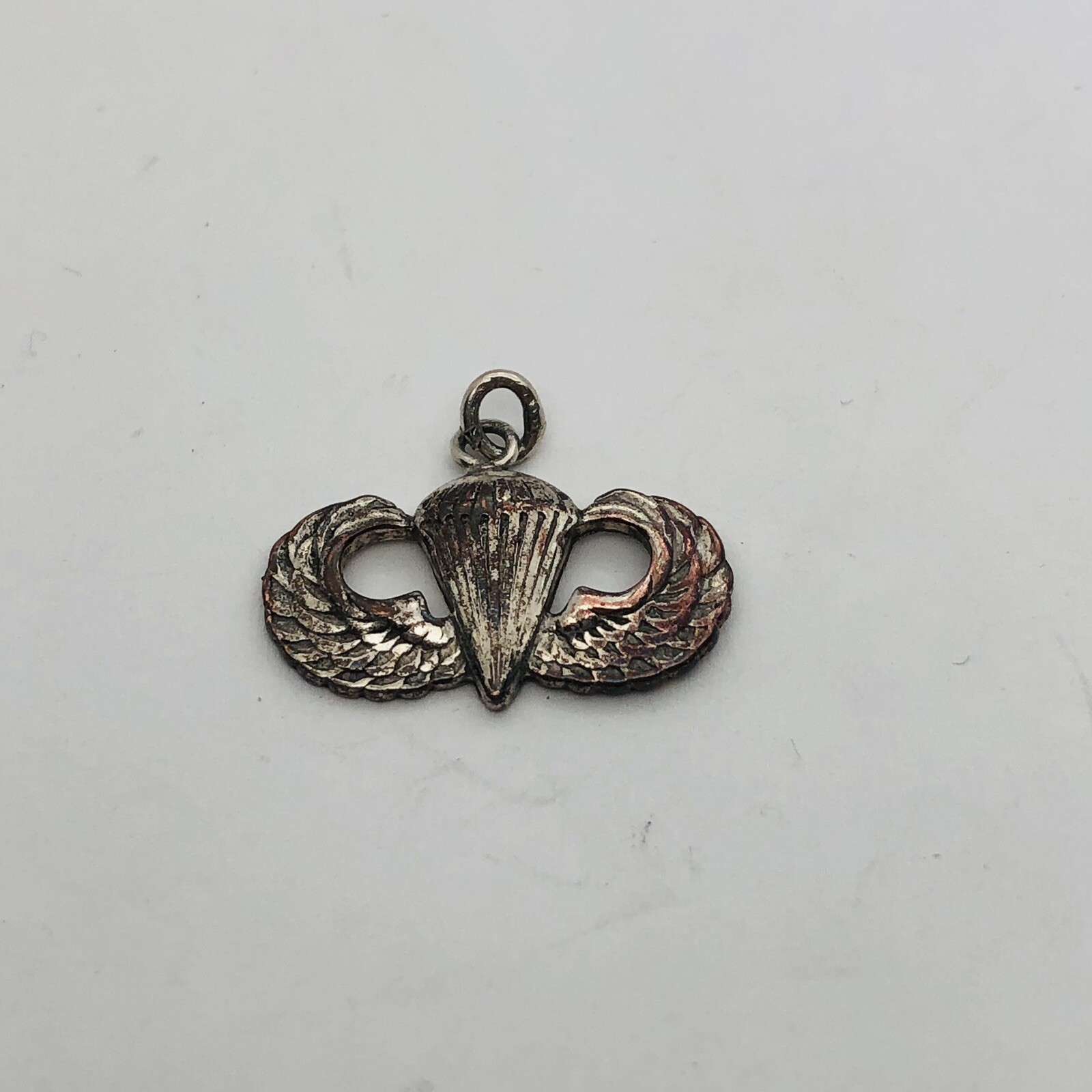 MINI PILOT WINGS PARACHUTE CHARM PENDANT VINTAGE