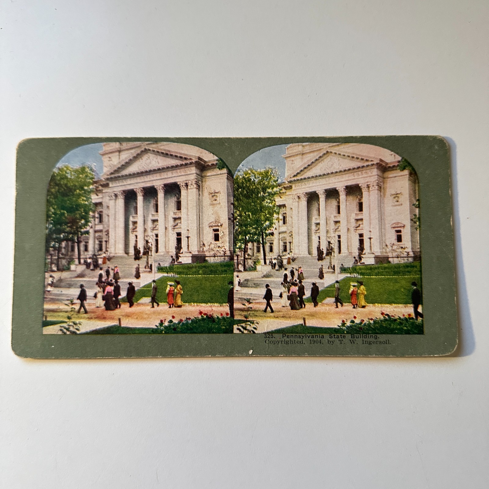 Pennsylvania State Building The Keystone State Antique Stereoview Card 5H6-6 Pennsylvania State Building The Keystone State Antique Stereoview Card 5H6-6