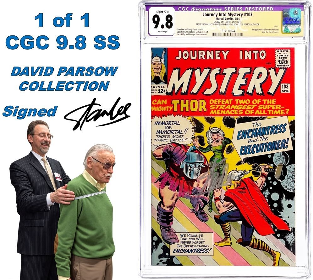 Journey into Mystery 103 CGC 9.8 SS Stan Lee Signed 1964 Marvel Comics Restored Journey into Mystery 103 CGC 9.8 SS Stan Lee Signed 1964 Marvel Comics Restored