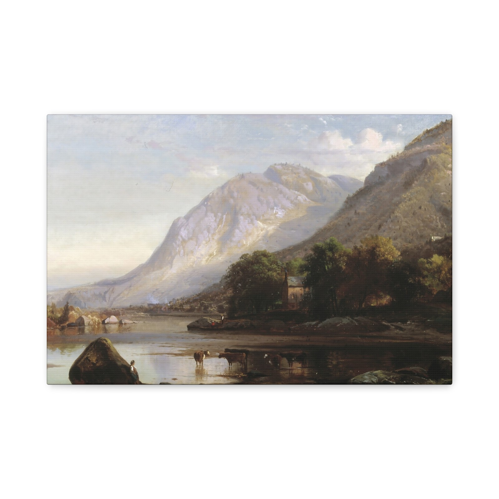 Johann Hermann Carmiencke - Hudson River at Cold Spring - Canvas Wall Art