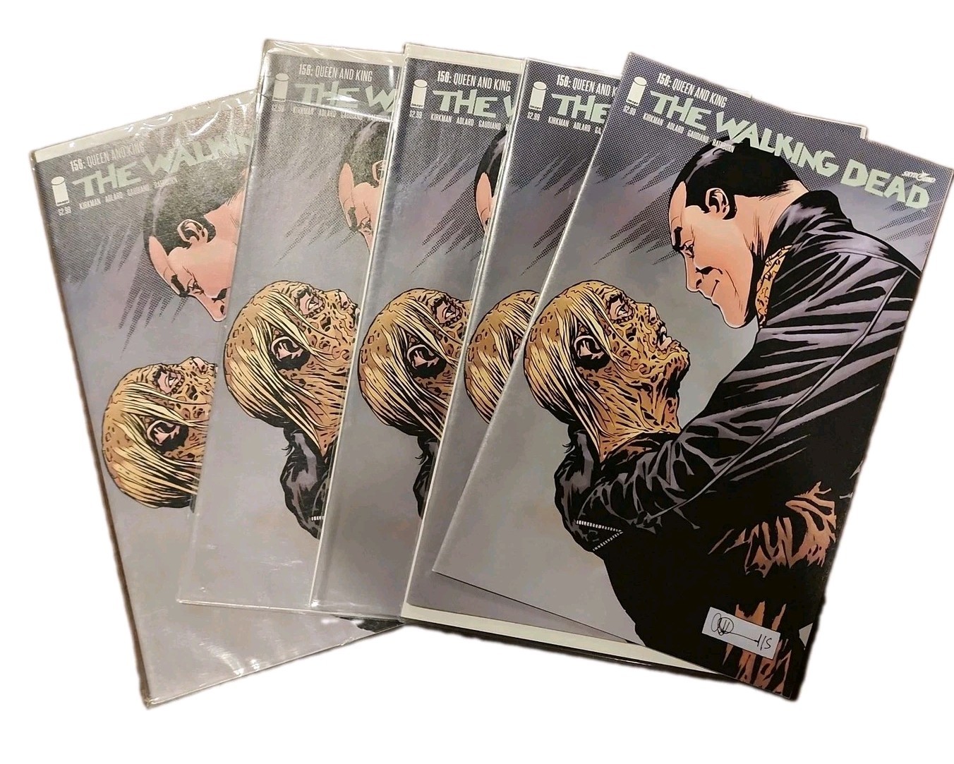 The Walking Dead #156 Queen and King Death of Alpha LOT OF 5 COPIES 