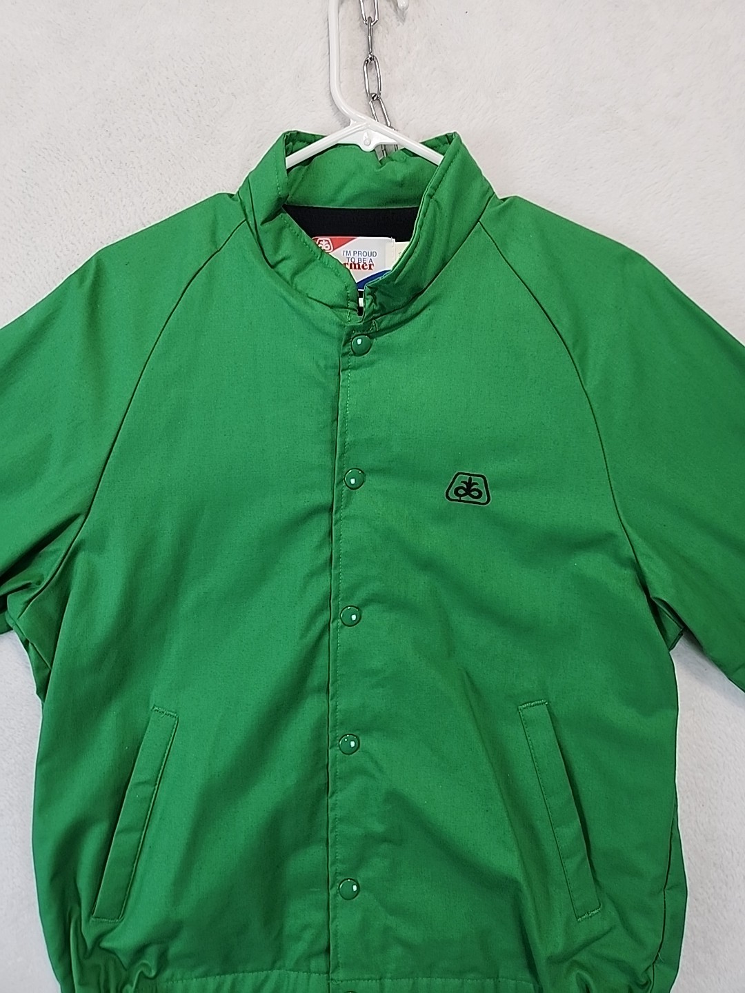 VTG Swingster Mens M I\'m Proud To Be A Farmer Jacket Pioneer Seed Farmcore Chore