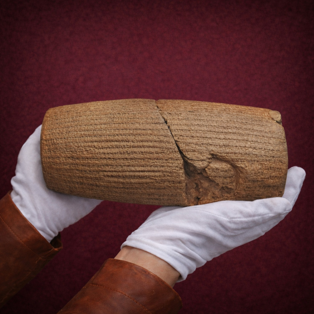 The Cyrus Cylinder - Replica - 539BC - Babylon (Iraq)