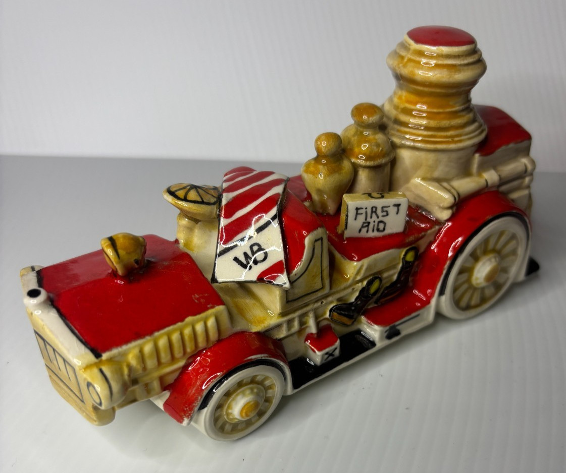 VTG Walter Brockmann Fire Engine Village Accessory Signed VTG Walter Brockmann Fire Engine Village Accessory Signed