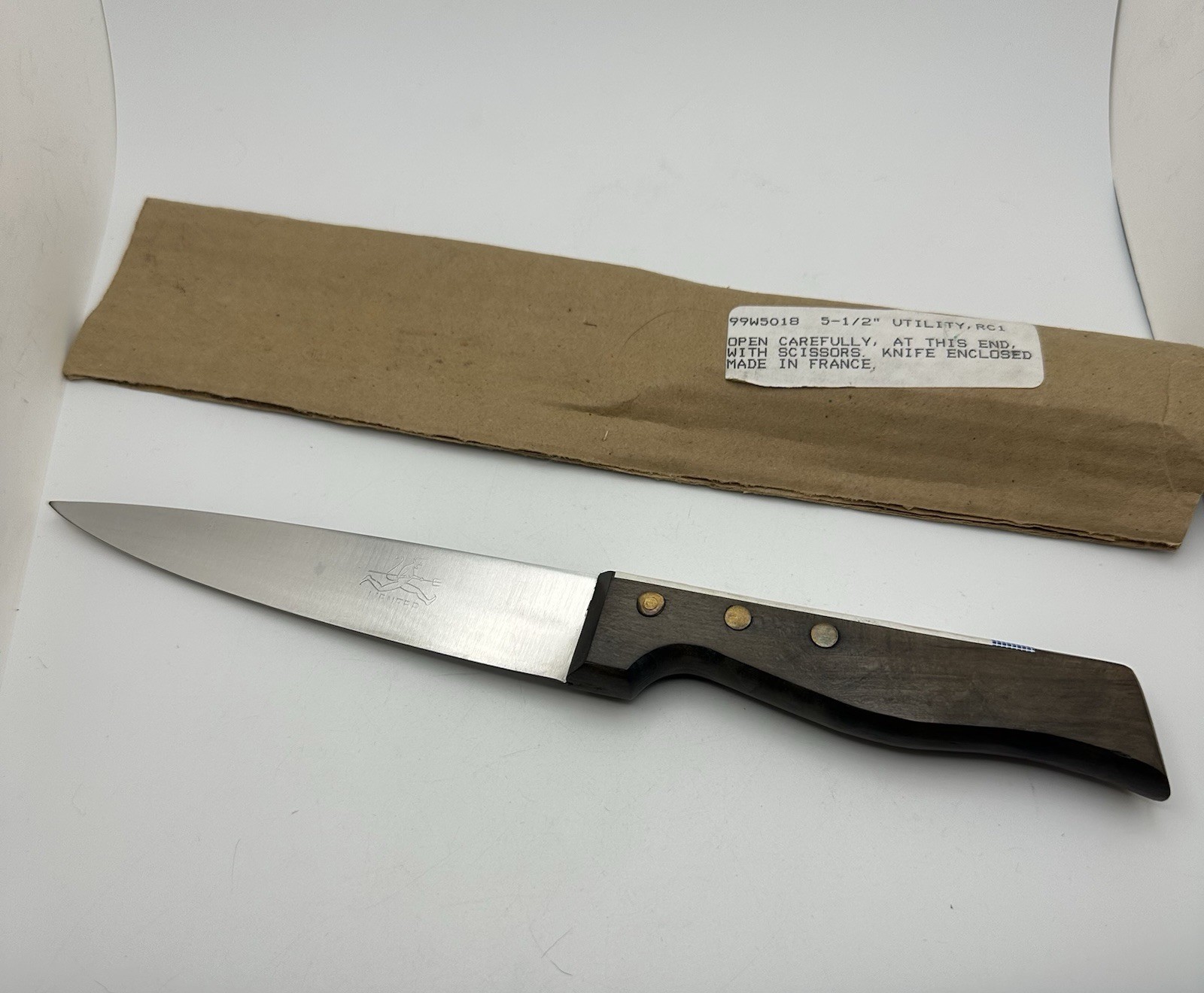Rare Vintage 1930s France L’Enfer 5 1/2” Utility Kitchen Knife Unused Condition￼