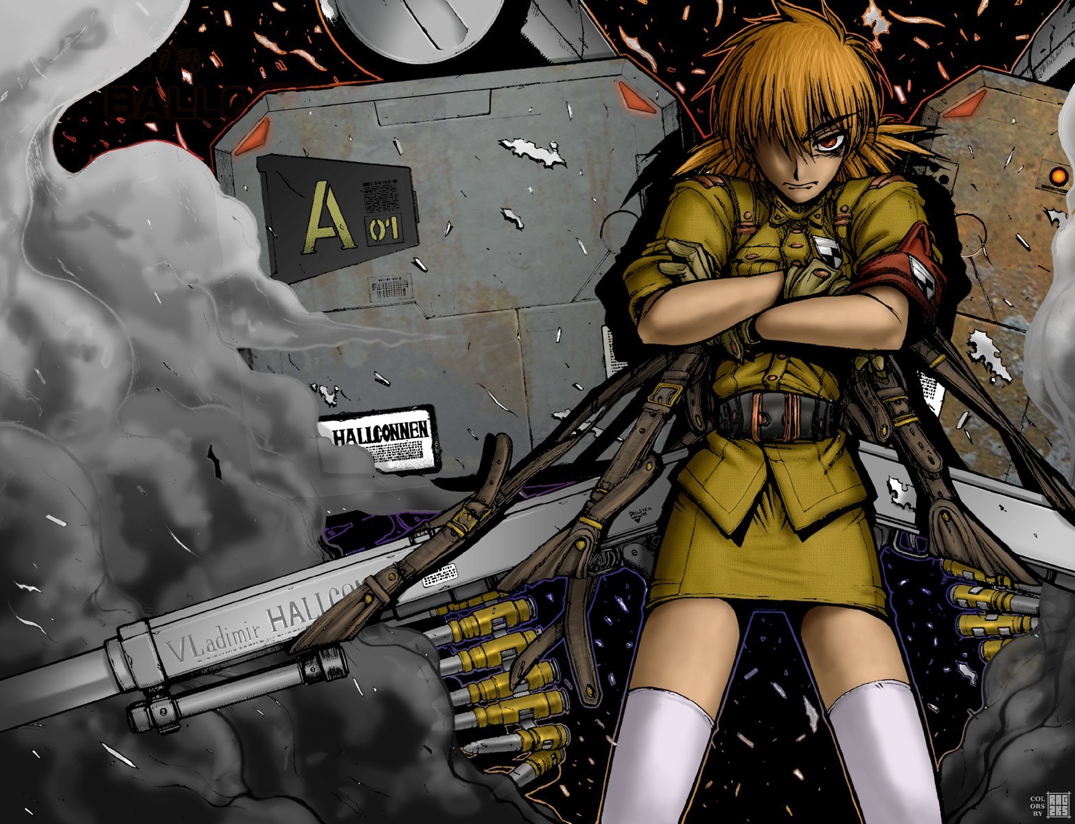 Anime Seras Victoria Hellsing Arms Crossed Hair In 11x17 Poster Anime Seras Victoria Hellsing Arms Crossed Hair In 11x17 Poster