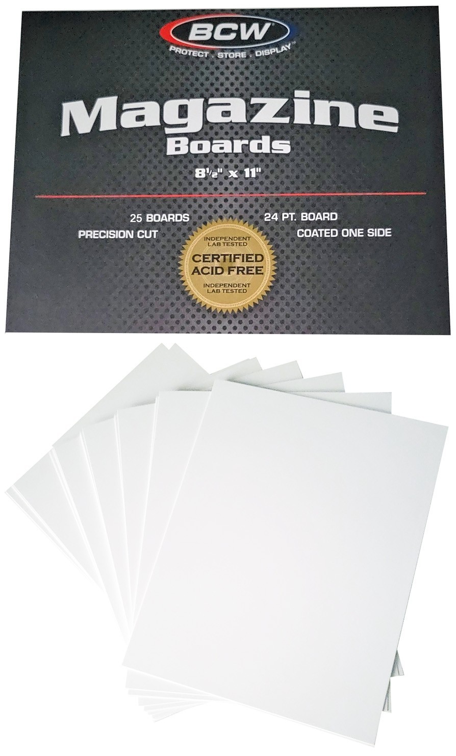 25 BCW Magazine Size Backing Boards 8.5