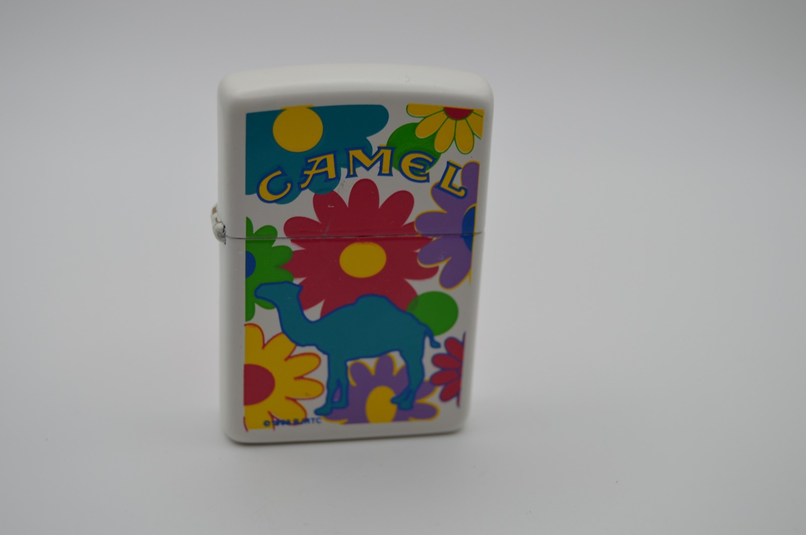Vintage 1996 Camel Flower Power Zippo Lighter NOS Unfired Promo Sealed