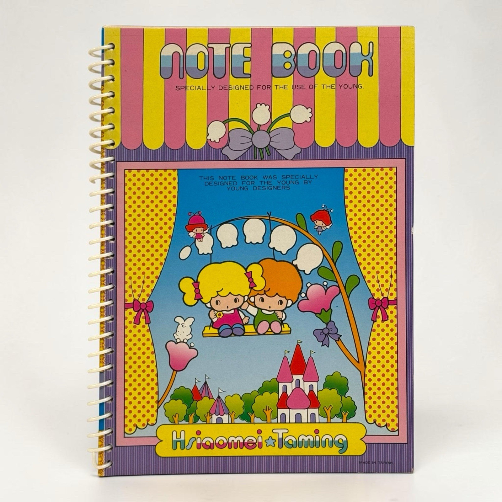 Vintage 1980s Lined Notebook Hsiaomei Taming Little Twin Stars Style Taiwan