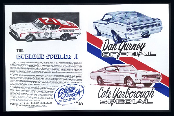 The Mercury Cyclone Spoiler II SUPER FORD MAGAZINE Collector Series Literature
