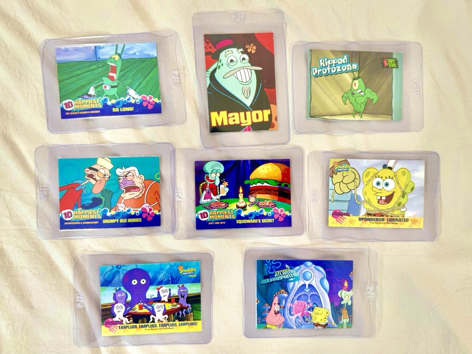 2009 Topps SpongeBob SquarePants Series 1 & 2 - 9 Card Lot All NM (Lot A)
