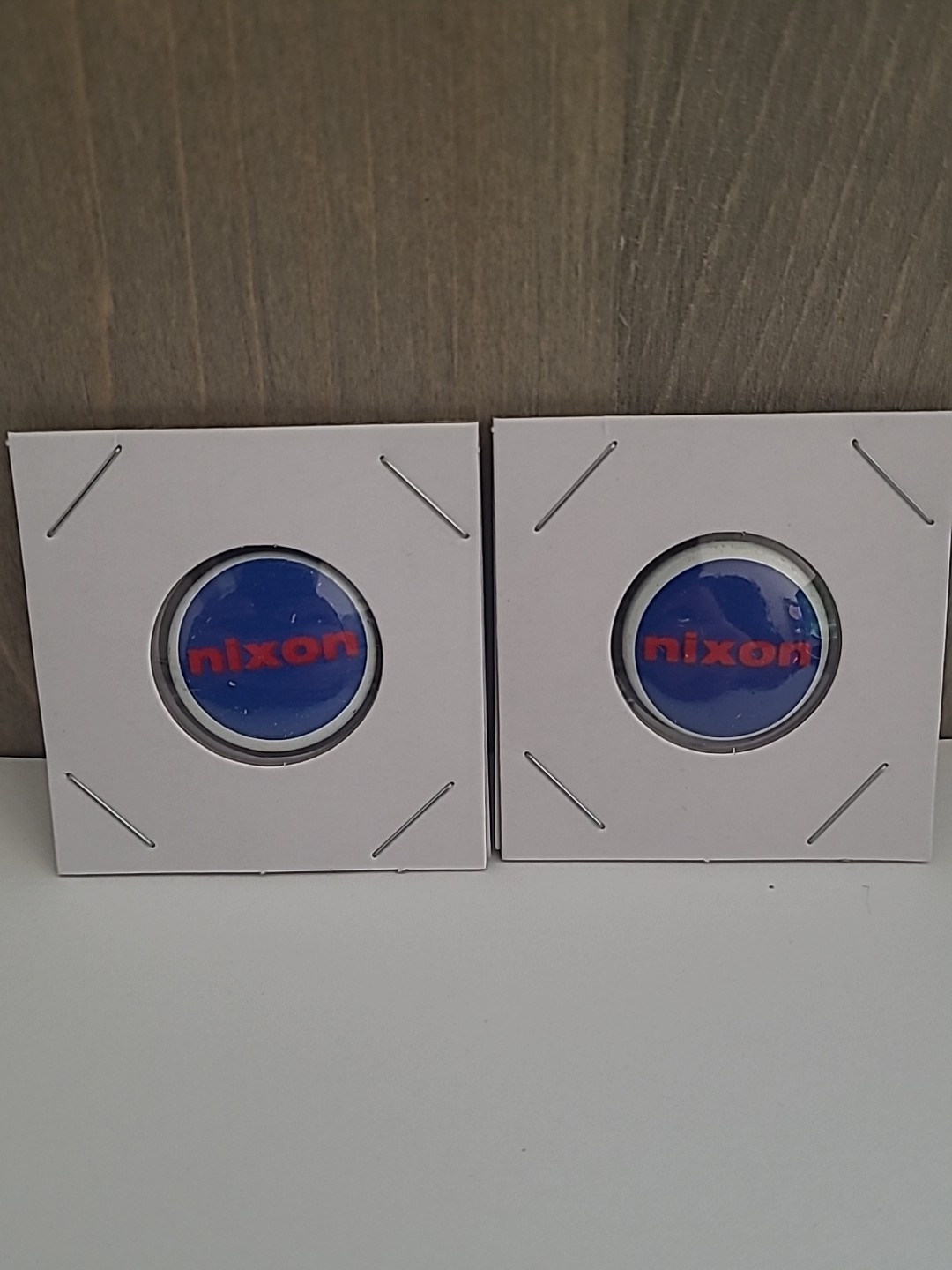 Vintage Nixon Campaign Pinback Buttons Lot of 2 - 7/8\