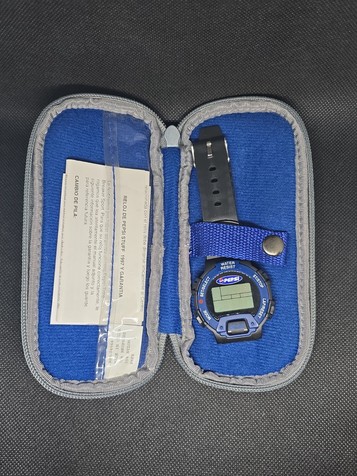 Vintage 1997 Pepsi Time Breaker Sport Digital Watch NOS Case Papers Unworn